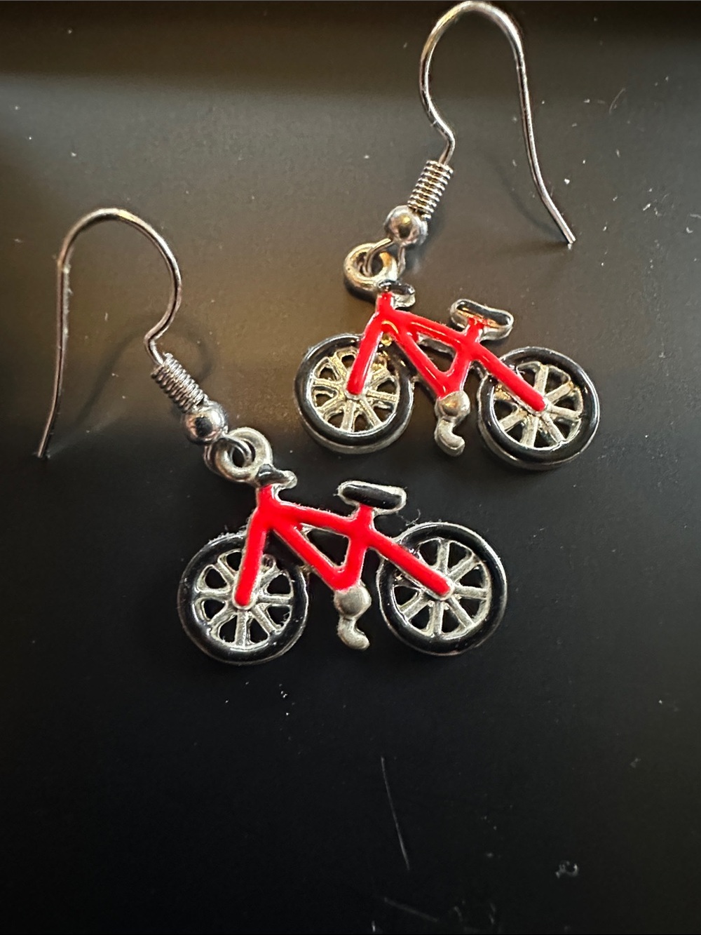 Bicycle earrings